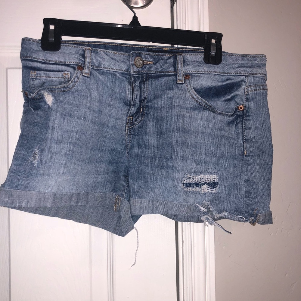 Aeropostale Distressed Jean Shorts